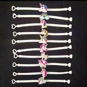 Unicorn Bangle Bracelets, 10 Pcs., New